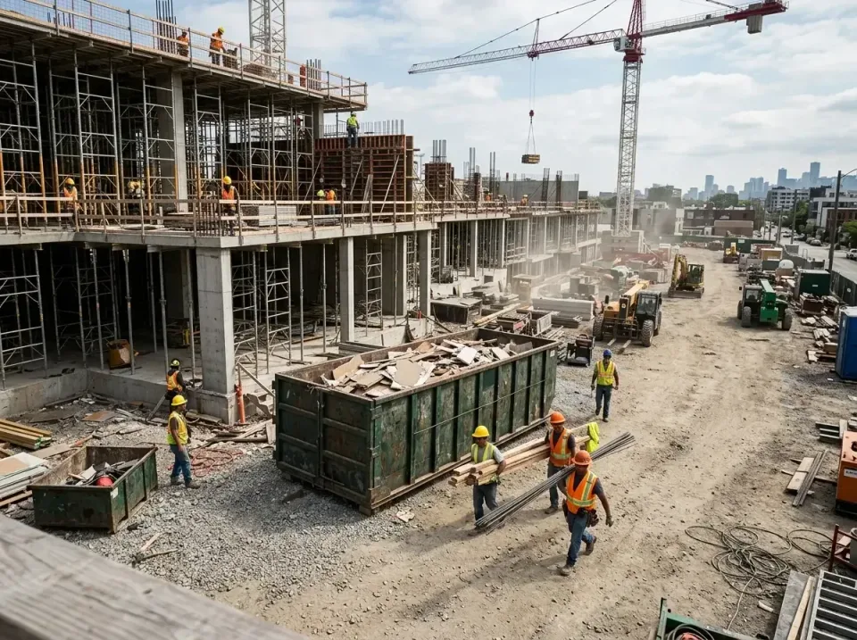 commercial-construction-site-w-002 — frequently asked questions, Low Cost Construction Dumpster Rental in Mountainside, NJ